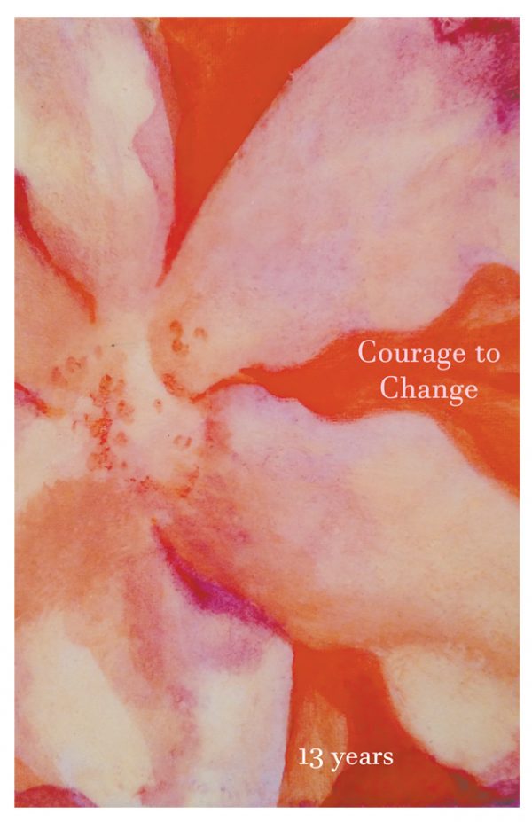 13 year card - Courage to Change